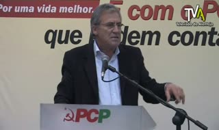 Jerónimo de Sousa almoçou com militantes do PCP em Aljustrel